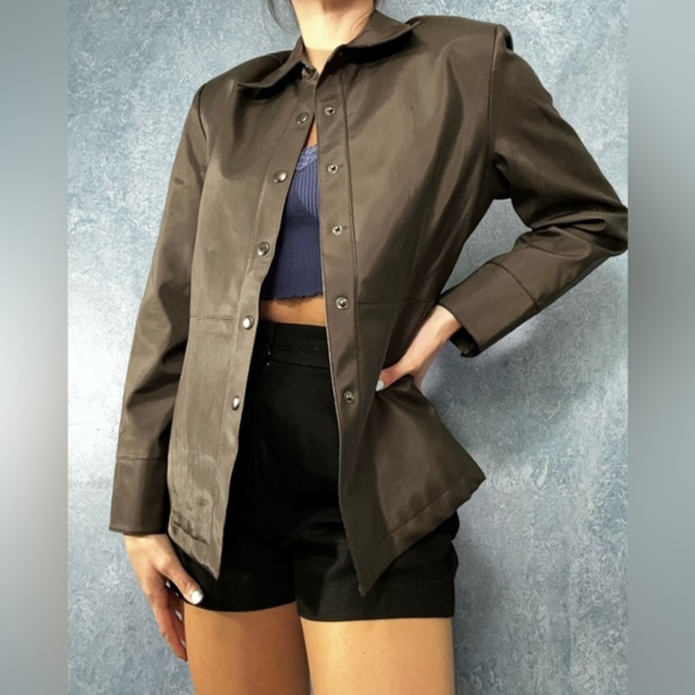Vintage Brown Blazer Classic Structured Design